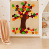 autumn felt craft tree for kids, fall tree decorate for toddlers, winfinity brands - free shipping