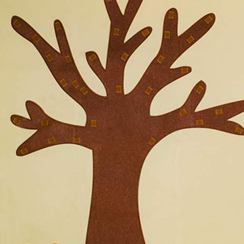 autumn felt craft tree for kids, fall tree decorate for toddlers, winfinity brands - free shipping