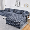 patterned L shape slipcovers for sectional couches