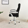 small medium and large one piece office chair slip cover black color