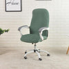 mall medium and large one piece office chair slip cover green color