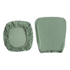 2 piece office computer chair slip cover in green color