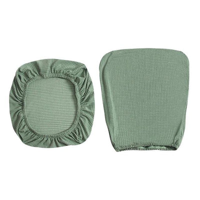 2 piece office computer chair slip cover in green color