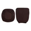 2 piece office computer chair slip cover in browncolor