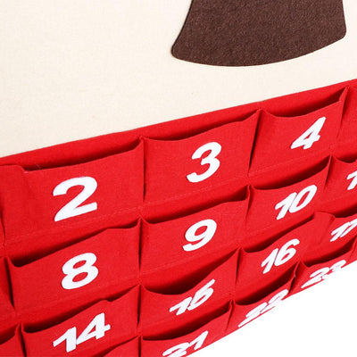 felt advent calendar velcro, felt christmas calendar kids