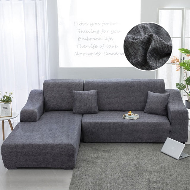 patterned L shape slipcovers for sectional couches