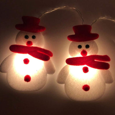 Snowmen LED Christmas Garland Lights