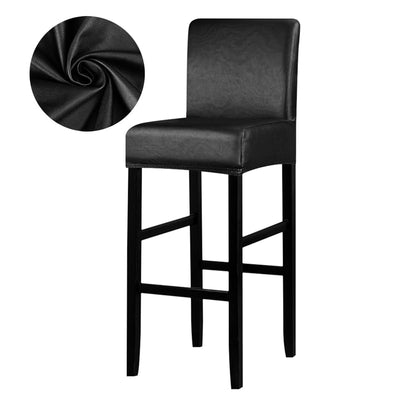 black color pu leather bar stool seat covers