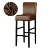 brown color pu leather bar stool seat covers