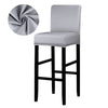 grey color pu leather bar stool seat covers
