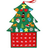 felt christmas tree calendar for kids