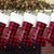 Great North Personalized Name Flannel Red and Black Christmas Stocking