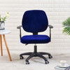 Velveteen Office Chair Covers - 2 Piece Set