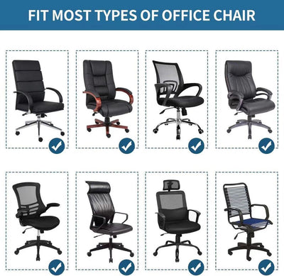 One Piece Computer Chair Slipcover in Small, Medium and Large Sizes (Refer to Size Chart Before Ordering)