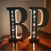 personalized name initial letter light for baby or kids room
