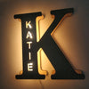 personalized name initial letter light for baby or kids room