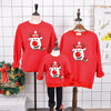 family christmas sweaters matching - funny christmas sweaters for family, Rudolph on red sweater