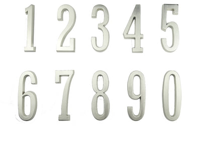 4 inch self adhesive address sign numbers silver 1 2 3 4 5 6 7 8 9 0