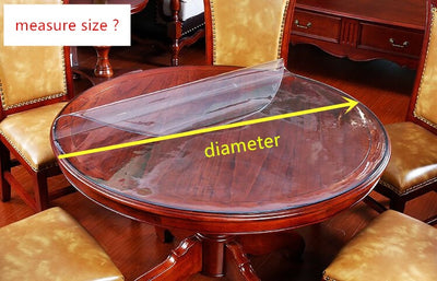 2mm thick dining table clear table protector place mat custom cut round or circle