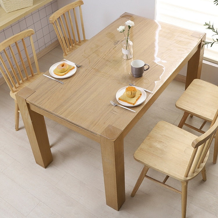 2mm thick dining table clear table protector place mat custom cut