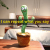 cactus singing dancing, repeats what you say toy gift for kids