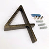 aged finish, leopard finish house numbers floating design number 4