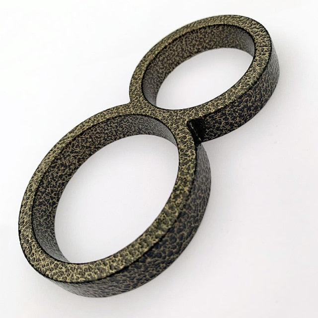 aged finish, leopard finish house numbers floating design  number 8 eight