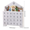 nativity scene wooden advent calendar white