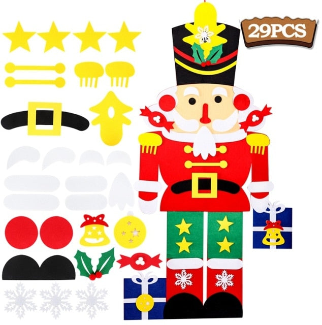 felt nutcracker christmas kids activity