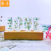 Customized Letters Dried Flower Wood Night Light Creative Romantic Table Lamp Gift for Couple Valentine Day Kid Birthday