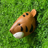 faux leather tiger head kids room jungle theme