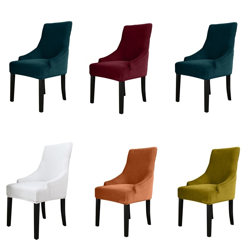 velvet arm chair clip covers