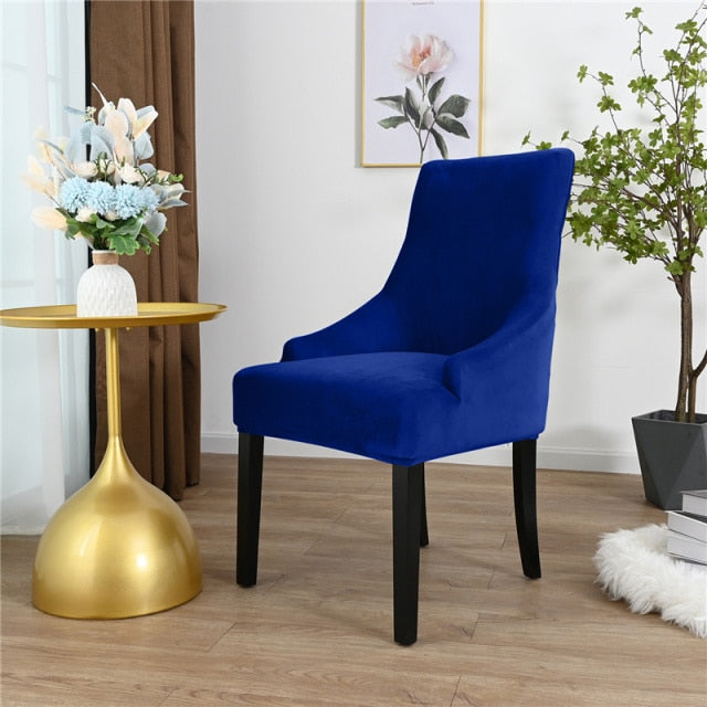 Royal blue online dining chair covers
