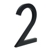 black floating large 4inch or 6inch address number 2 two