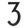 black floating large 4inch or 6inch address number 3 three