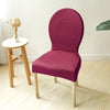 King Louis Chair Slipcover in burgnudy color - round top chair covers