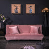 velvet futon sofa bed cover - Peachy stretchy velvet material