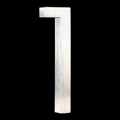 Flush OR Floating Option - Aluminum 3.9inch/10cm OR 5.9inch/15cm Silver Colored Exterior Address House Numbers #0-9