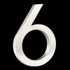 3.9inch or 5.9 inch silver out door house numbers floating 6 six