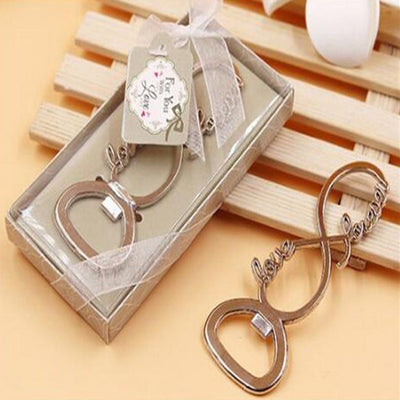love forever silver wedding bottle openers , wedding or engagement party favor gift  free shipping world wide - winfinity brands