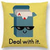 deal with it funny pillow