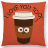 i love coffee pillow case