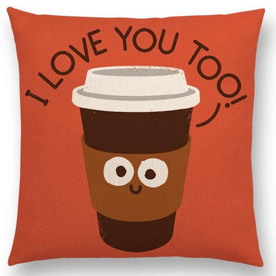 i love coffee pillow case