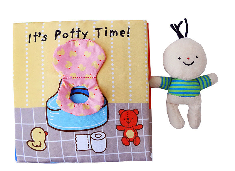 baby cloth activity book , its bath time, its potty time