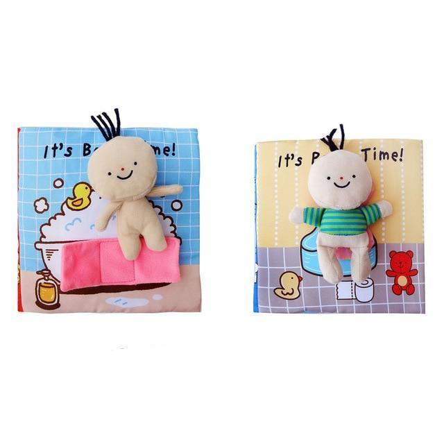 baby cloth activity book , its bath time, its potty time