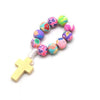 handmade colorful timber and clay rosaries, decade rosaries winfinity brands