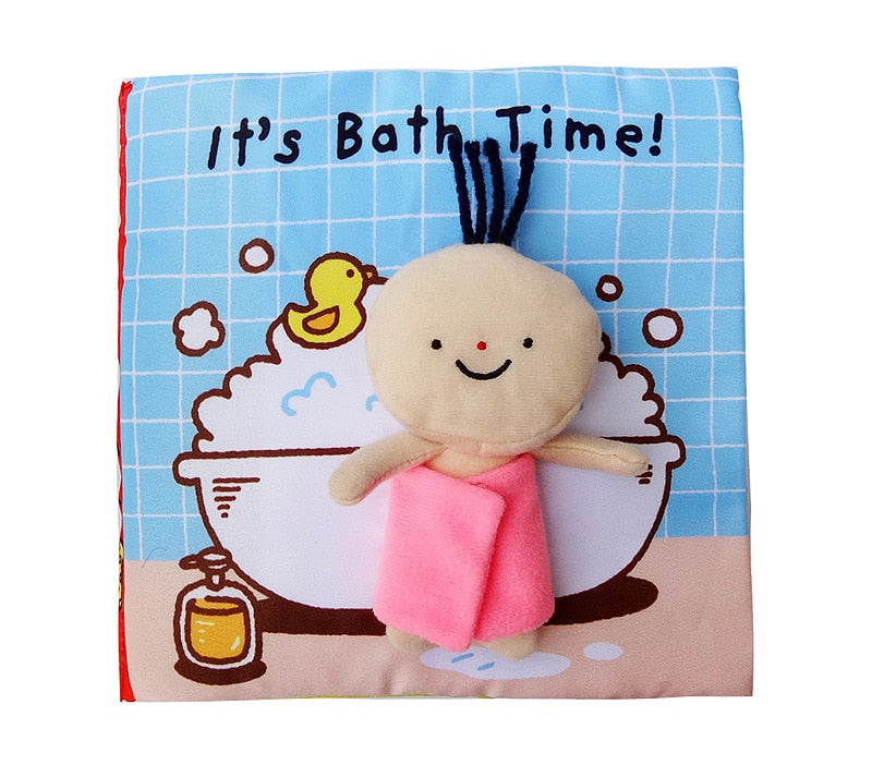 potty book baby cloth activity book , its bath time,