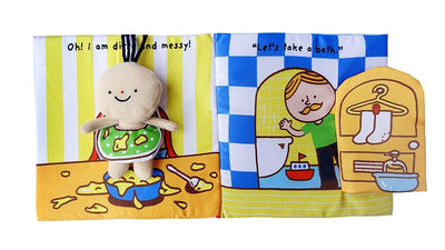 potty book baby cloth activity book , its bath time,