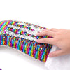 rainbow mermaid christmas stocking for little girls, sequence mermaid stocking , sequens scales