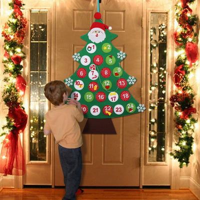 toddler christmas felt tree advent calendar for kids toddlers and babies